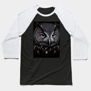 Cute Owl #7 Baseball T-Shirt